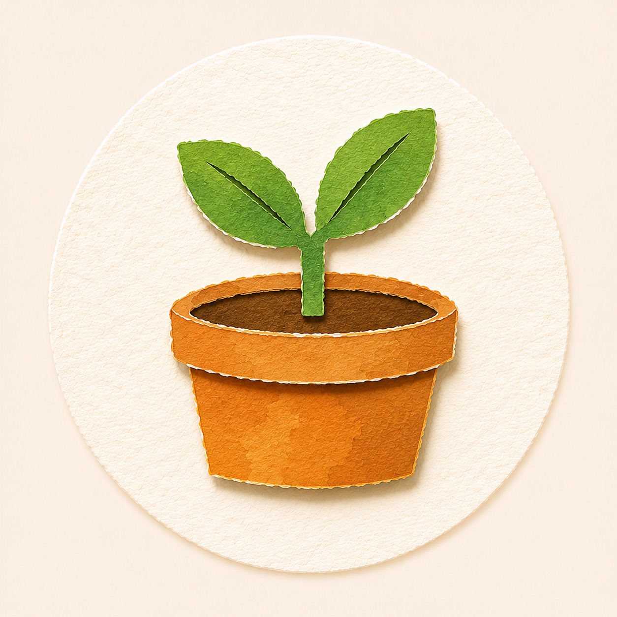 Growing plant, representing steady and visible learning progress